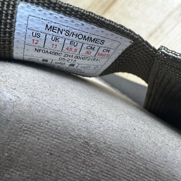 THE NORTH FACE Sandals Skeena‎ Olive Green Sport Hook Loop Men's Size 12 NEW - Picture 9 of 10